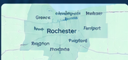 Rochester service area map
