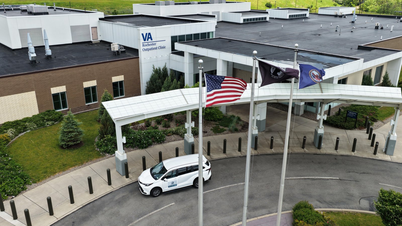 Anuvia vehicle at VA Rochester Outpatient Clinic